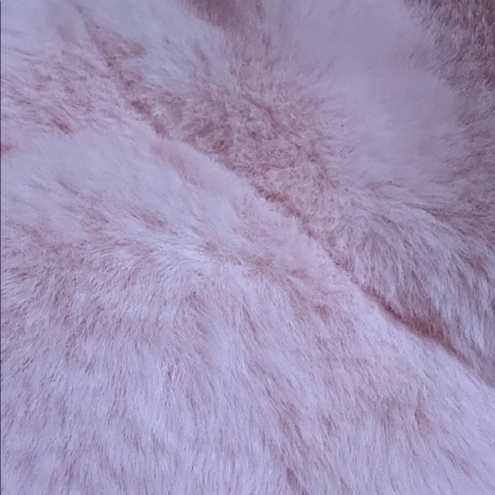 Claire's Pink Fuzzy Bucket Hat with Red Heart